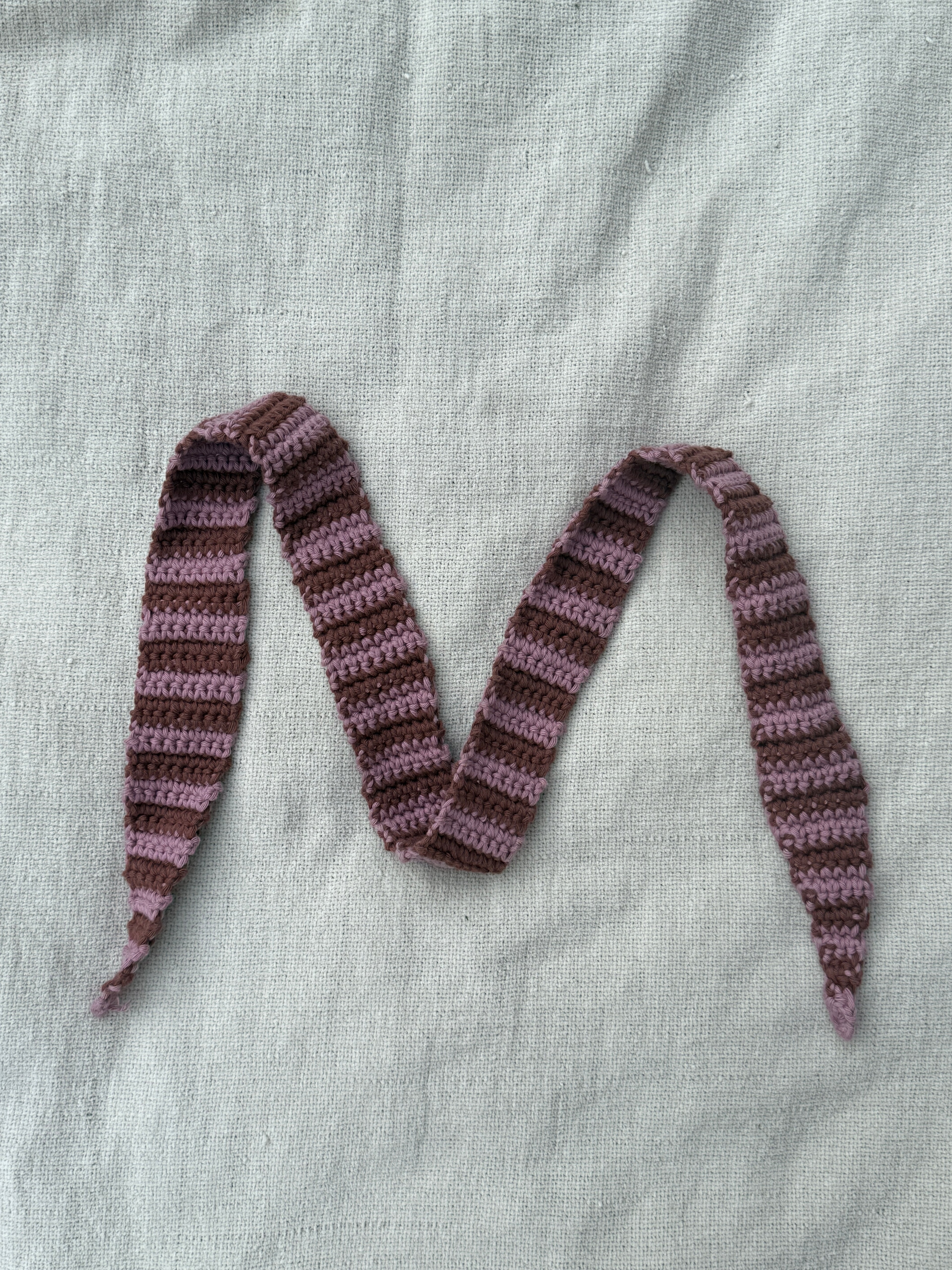 Mauve Espresso Skinny Scarf